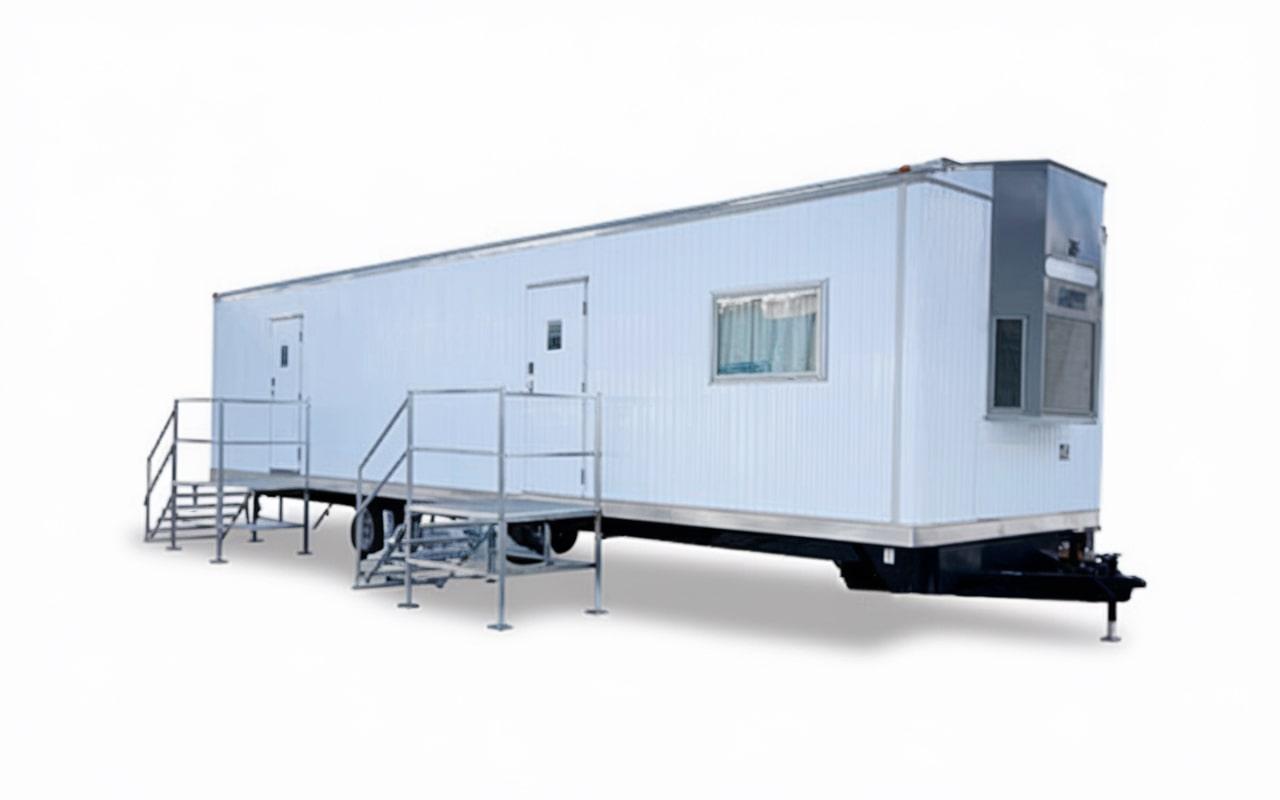 our office trailers are equipped with heating and air conditioning for year-round comfort